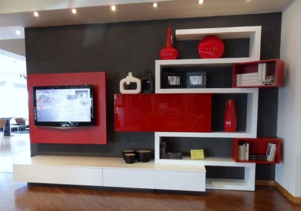 17 ideas para muebles de televisión - Decorar Hogar