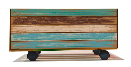 Caja de madera vintage envejecida