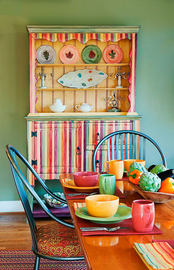 Comedor ecléctico: Ideas de colores