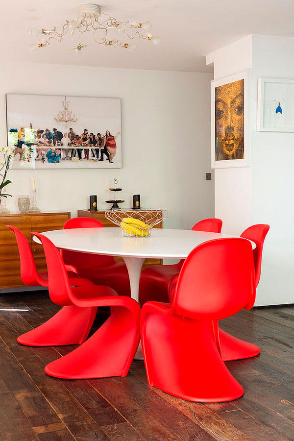 Sillas para decoración de comedores eclécticos