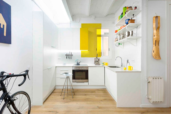 Decoración de un pequeño piso en Barcelona