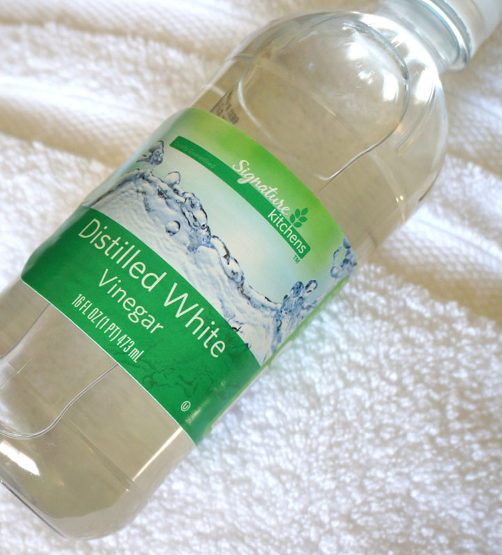 vinagre blanco destilado para limpiar toallas