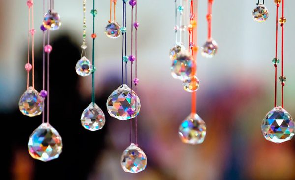 2 Bolas De Cristal Agrietadas Con Soporte - Decoración Feng Shui Para Fuentes, Jardín O Interior