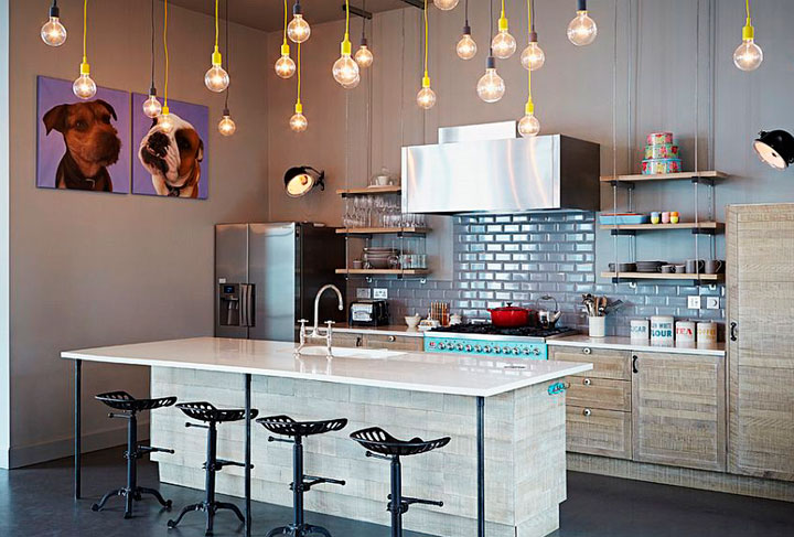 Cocinas eclécticas estilo retro