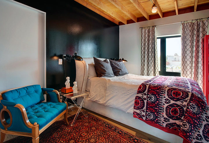Estilos de decoración ecléctica en dormitorios pequeños