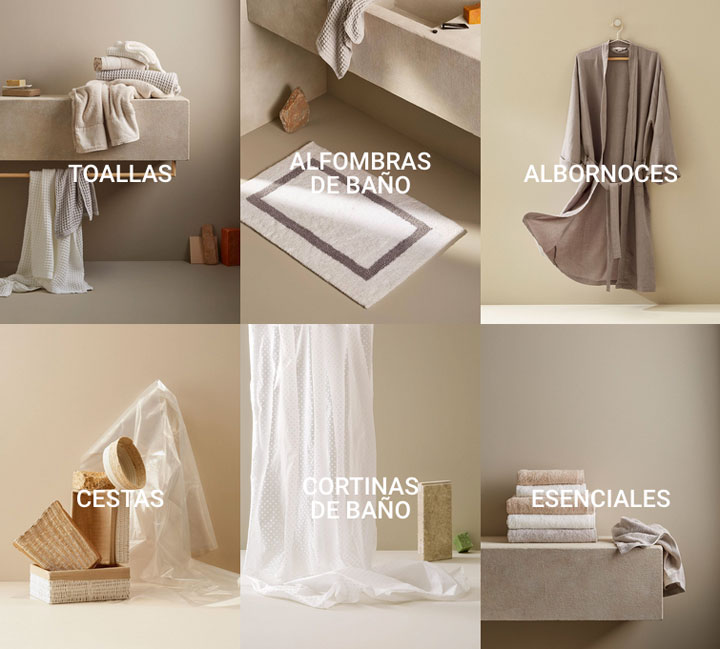 Zara Home catálogo del baño