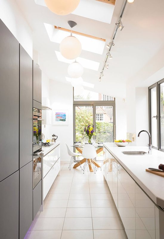 Cocinas modernas alargadas