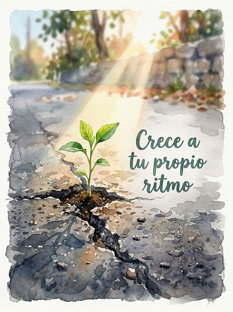 Crece a tu propio ritmo