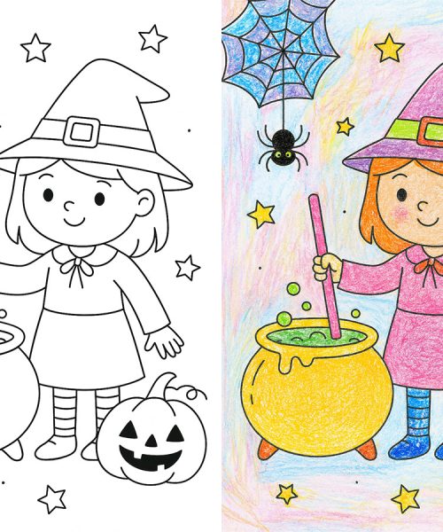 Dibujos de Halloween para imprimir y colorear gratis