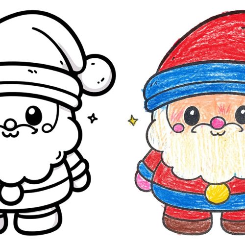 Dibujos de Navidad para colorear con niños