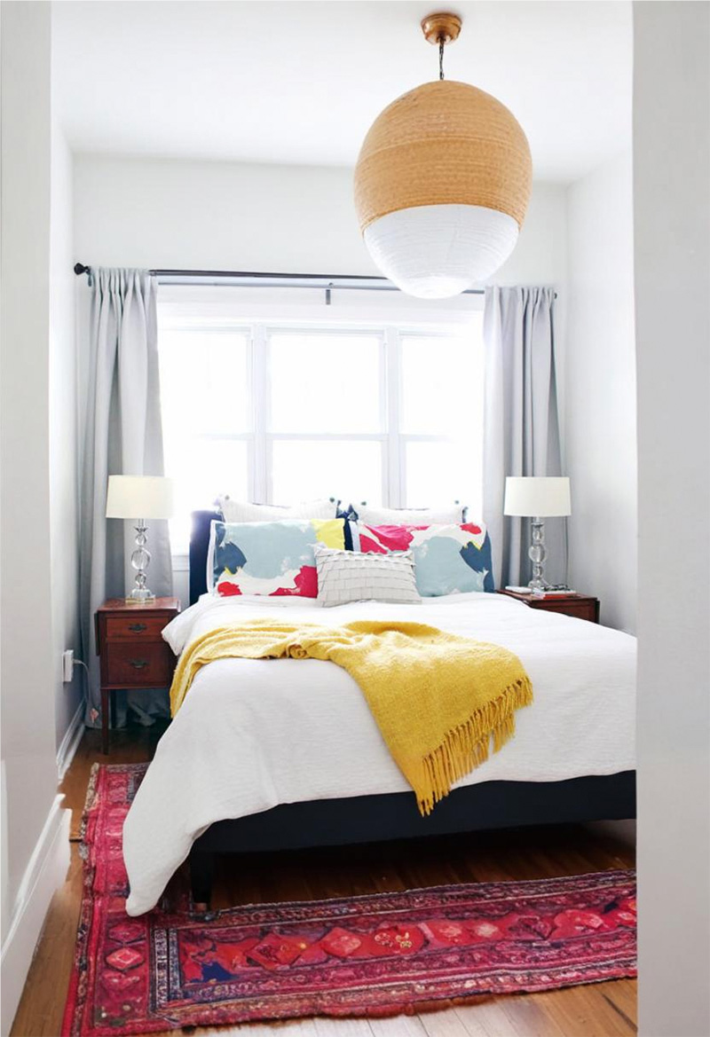 Dormitorio de decoración ecléctica moderna