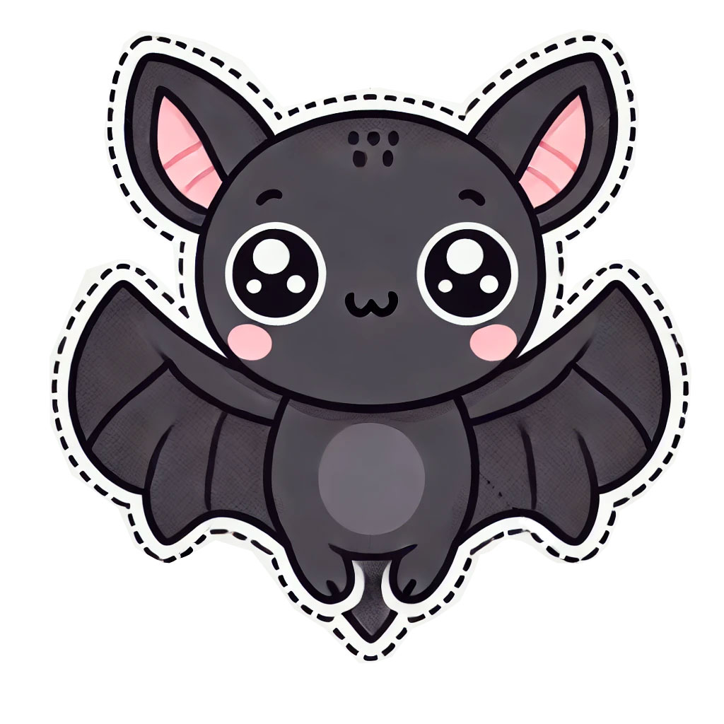 Figura de murciélago para imprimir y decorar en Halloween