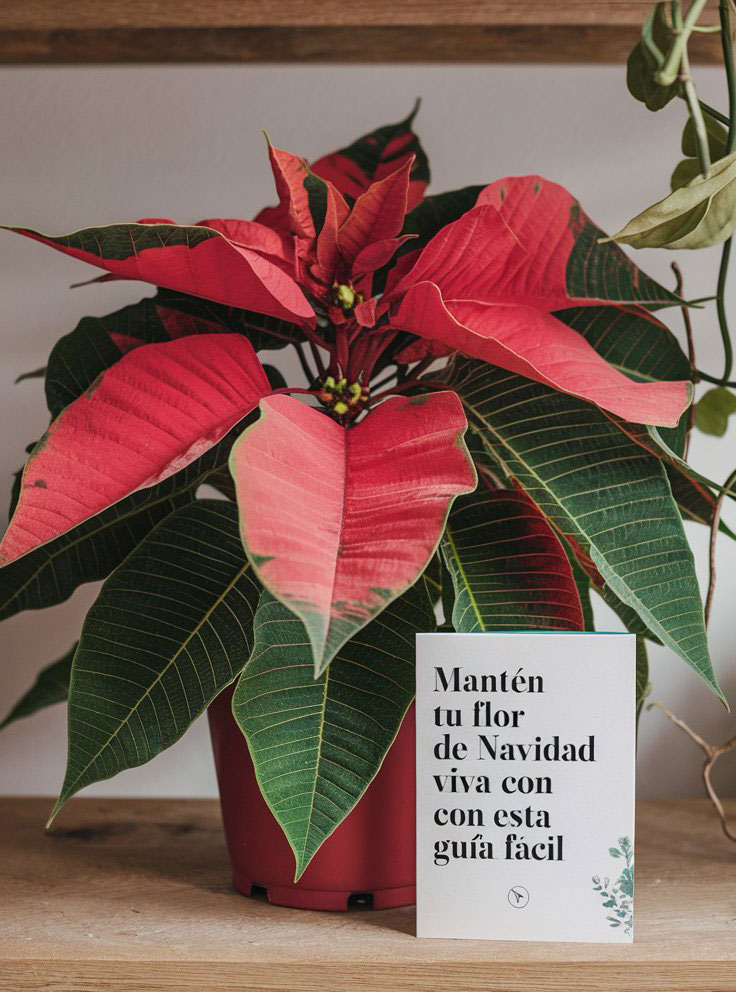 Mantén tu Flor de Pascua viva con esta guía de cuidados paso a paso