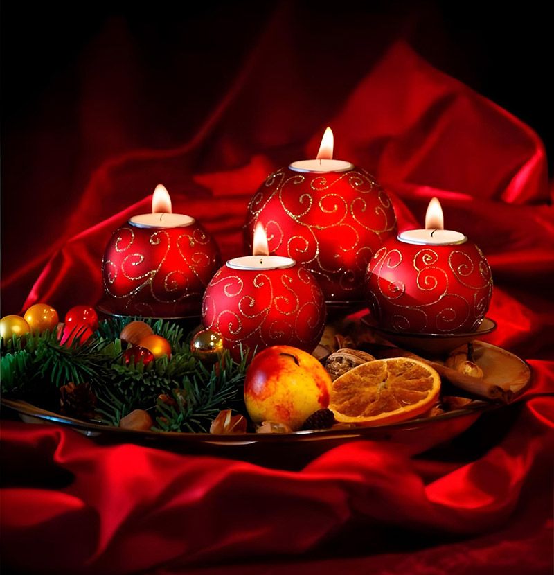 Que velas se ponen en Navidades