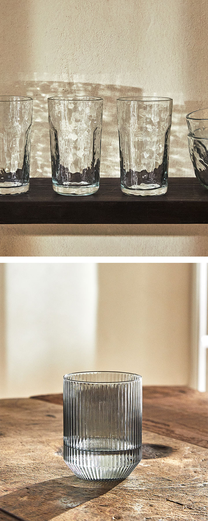 Vasos de cristal Zara Home